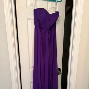 David’s Bridal bridesmaid dress color “regency”